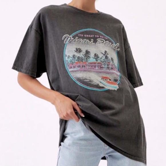 PacSun Tops - PacSun Miami One Size Garment Washed Miami T Shirt XXL